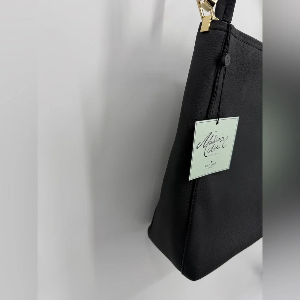 Kate Spade New York x The Madison Ave. Collection NWT Tote Black Leather